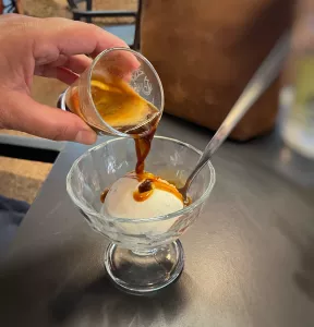 Affogato al caffè