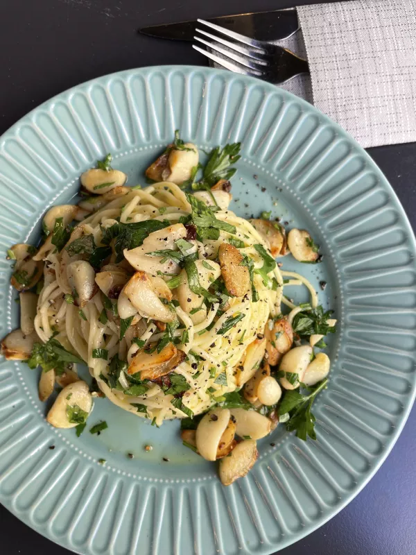 Spaghettini aglio, olio, e peperoncino