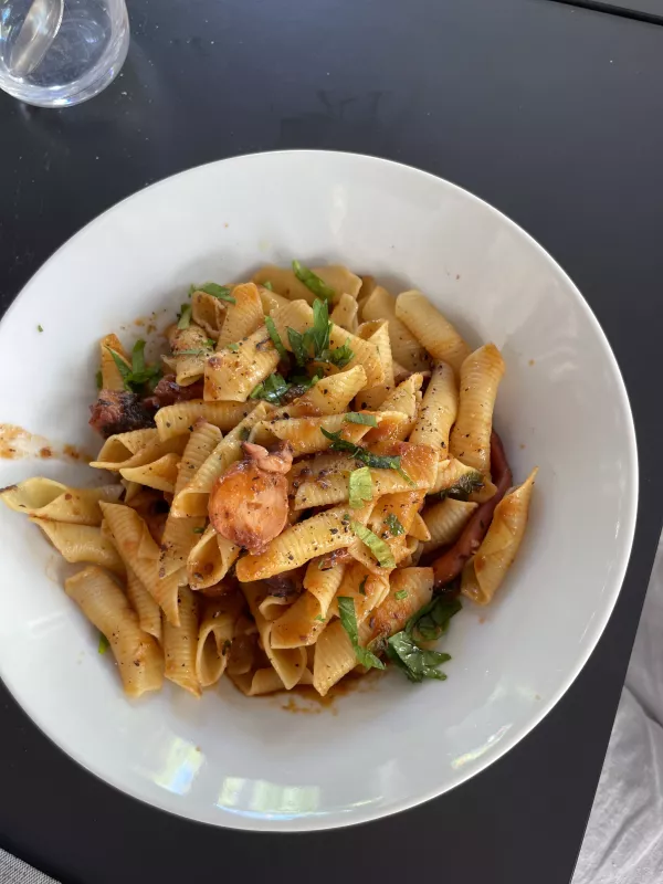 Garganelli alle polpi