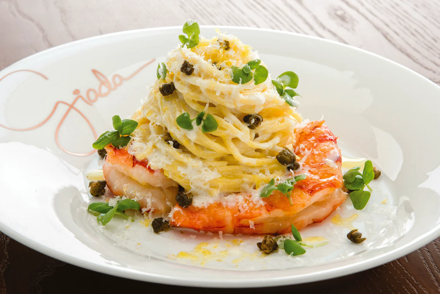 Lemon Spaghetti with Shrimp